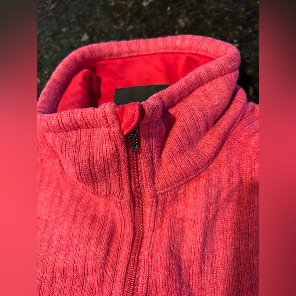 Patagonia Better Sweater Ribbed Marsupial 1/2 Zip Mock Neck ‘Jeweled Berry’ Sz S - Picture 4 of 13